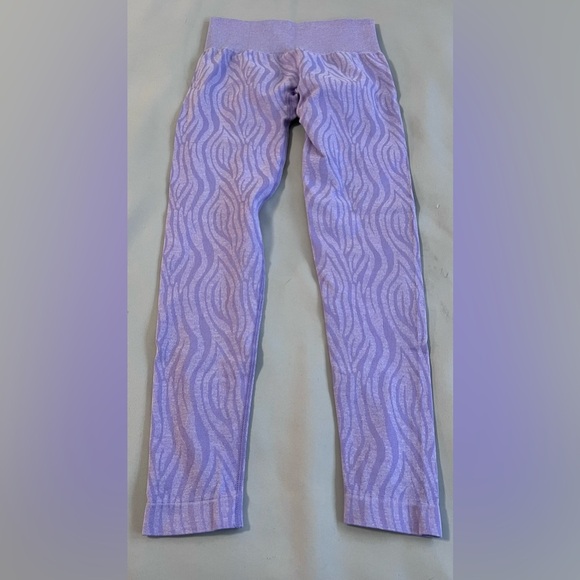 Women's Contour Seamless Leggings Purple Sz  Medium Gym Workout - Picture 6 of 8